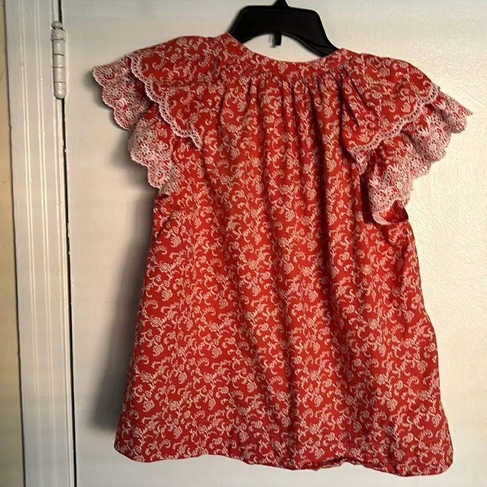 Ulla Johnson Elm Top  in Poppy Floral Size 6 - Picture 7 of 7